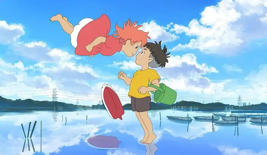 星空下的露天电影放映